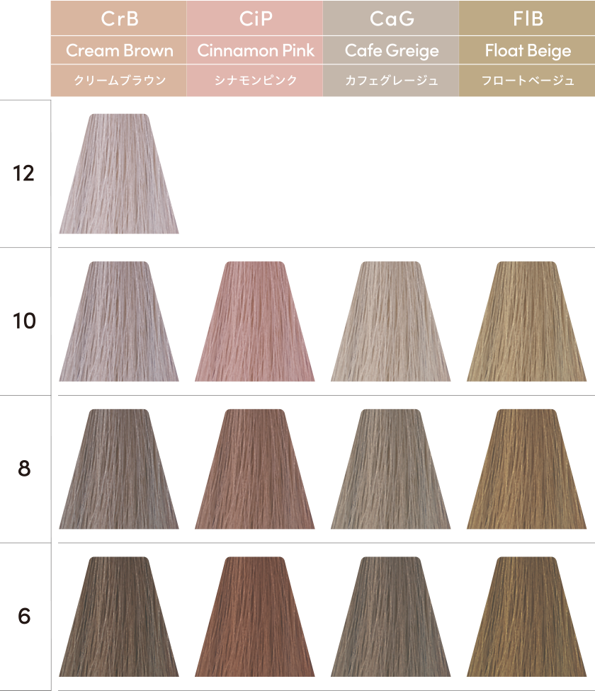Toiroction Color Chart[New 2025 colors]